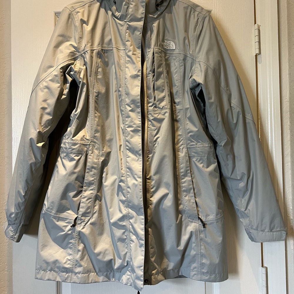 North face jacket for rain or snow. Used twice , looks like brand new.